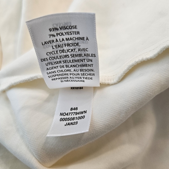 Nordstrom Plus Full Zip dress Size 2X Lagenlook Cream - Picture 8 of 8